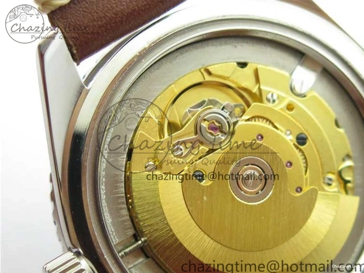 1219 Vintage Seamaster 300 No Date SS B12 Black Dial On Brown Leather Strap A2836 (Free Nylon Strap) Comfortable 7912